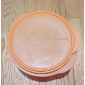tupperware vintage‎ Expandable Orange Bowl With Lid